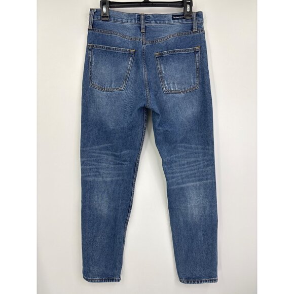 Umgee Distressed High Waist Button Fly Mom Jean Size 27 - Picture 4 of 8